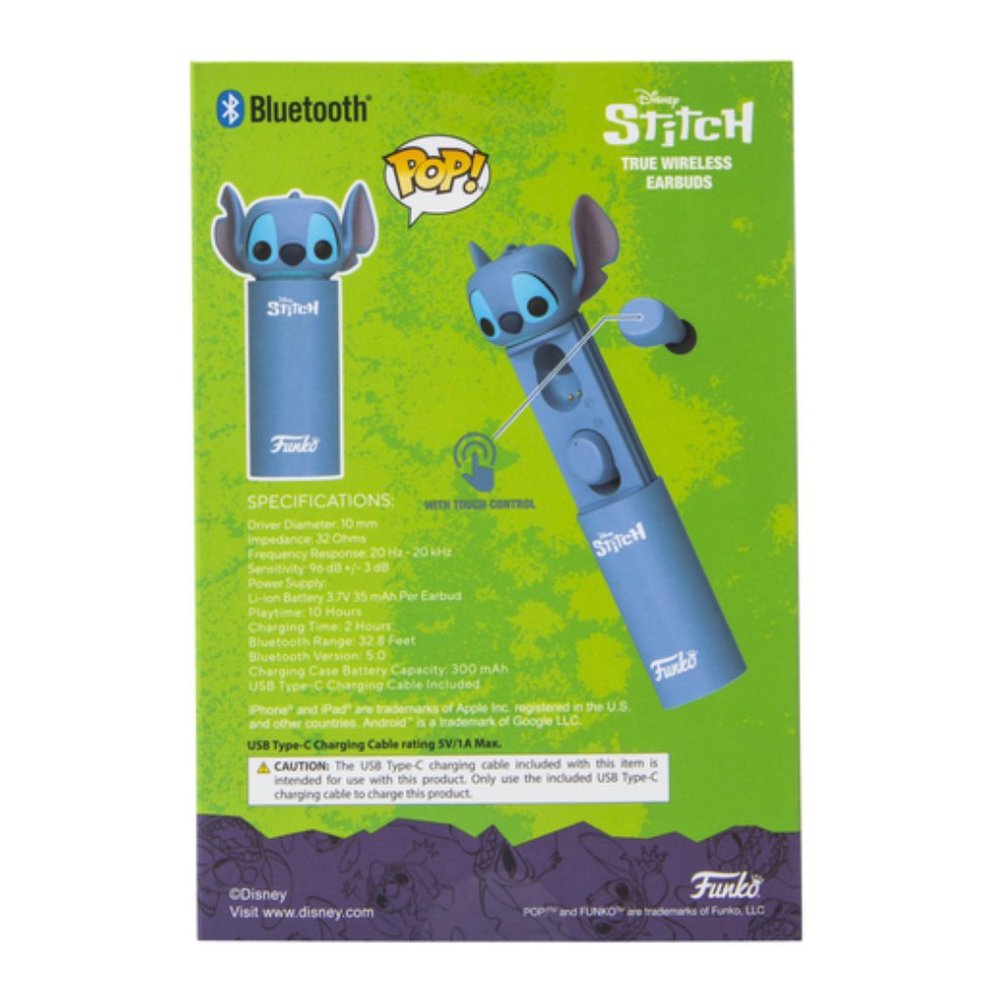 Funko Pop! Stitch Bluetooth® Wireless Earbuds - Picture 3 of 6